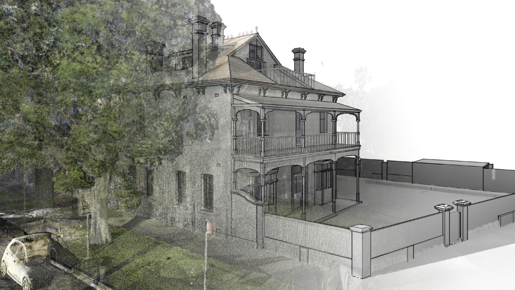 Heritage building model created with BIM 